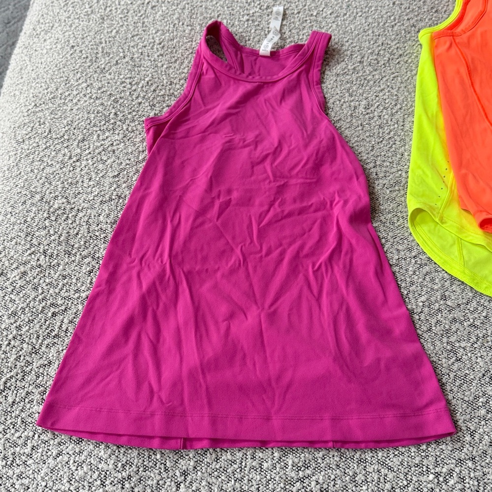 Lululemon Vibrant Sleeveless Women's Tops - Orange, Purple, Yellow - Picture 9 of 9